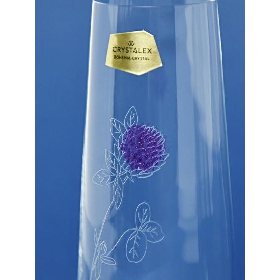 Sklenička na šampaňské / prosecco 250 ml bez nožky, 4 ks., luční kvítí, Bohemia Crystalex