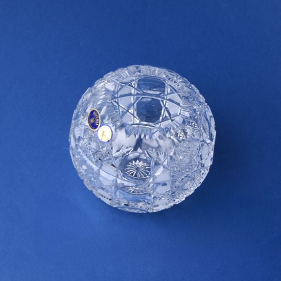 Váza koule 13 cm, brus Maia, Bohemia Crystal