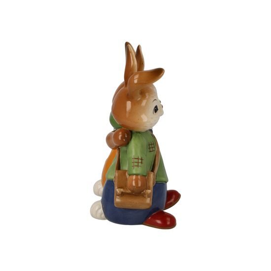 Rabbit figurine School Friends 10 / 6.5 / 12cm, stoneware, Goebel