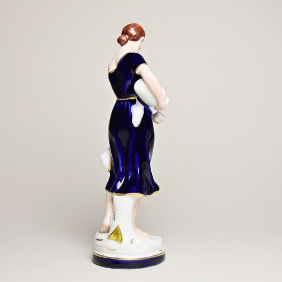 Lady with jug 8 x 7,5 x 22,5 cm, Isis, Porcelain Figures Duchcov