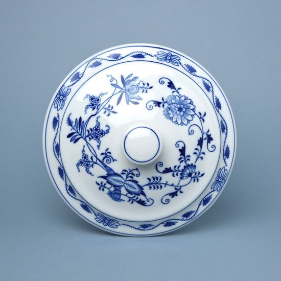 Lid 21 cm without cut-out for mug "Cesky", Original blue Onion pattern