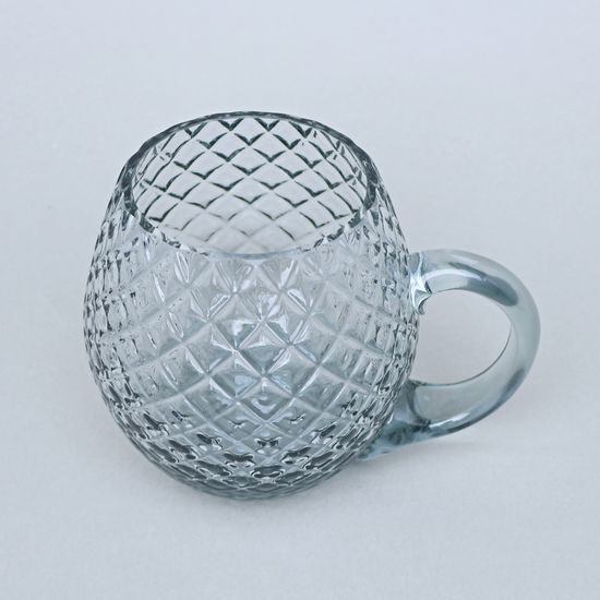 Pivní půllitr - Káro (Světlý kouř), 500 ml, Floriánova huť