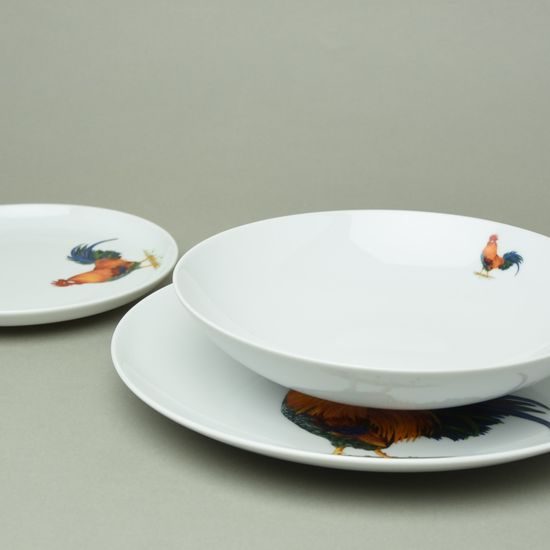 ROOSTER: Plate set 12 pcs. ELEGANCE, Thun 1794 a.s.