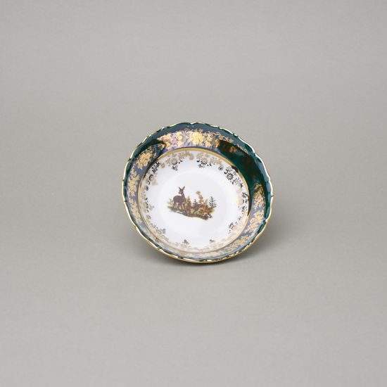 Bowl 13 cm, hunting - green, Royal Czech