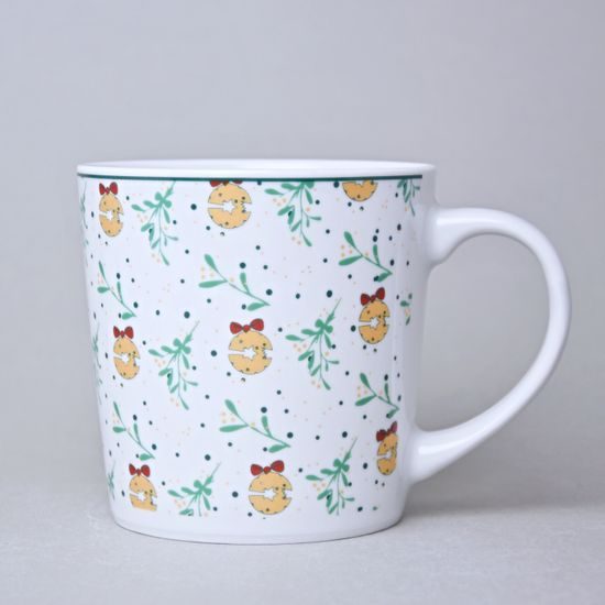 Hrnek Tomáš 470 ml Vánoční, ozdoba, Thun 1794, karlovarský porcelán