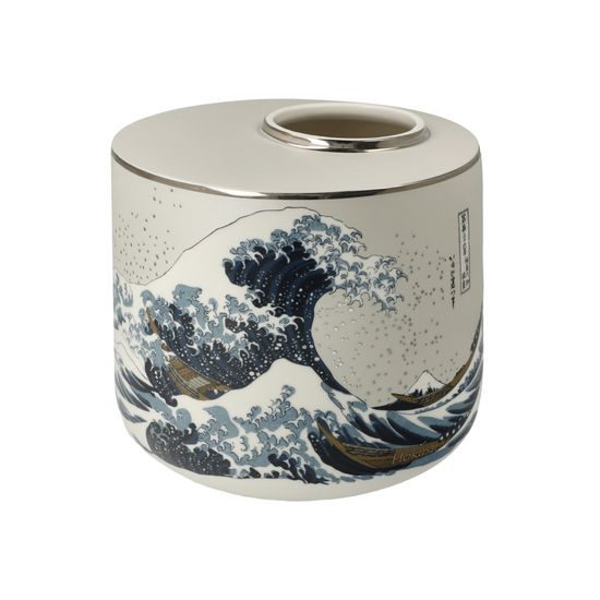 Váza Velká vlna, 16 / 16 / 16 cm, porcelán, K. Hokusai, Goebel