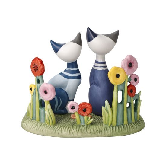 Cats Aura primaverile 16.5 / 10.5 / 13cm, biscuit china, Cats Goebel R. Wachtmeister