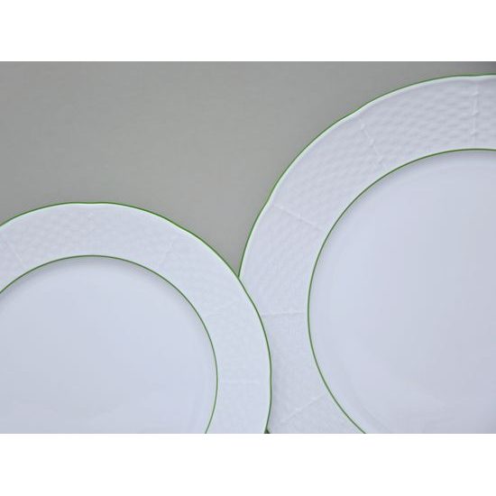 7047703: Plate set for 6 pers., Thun 1794, karlovarský porcelán, NATÁLIE green line