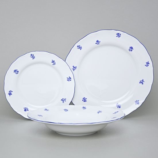 Plate dining 25 cm, Ophelie blue Hazenka, Nová Role Thun