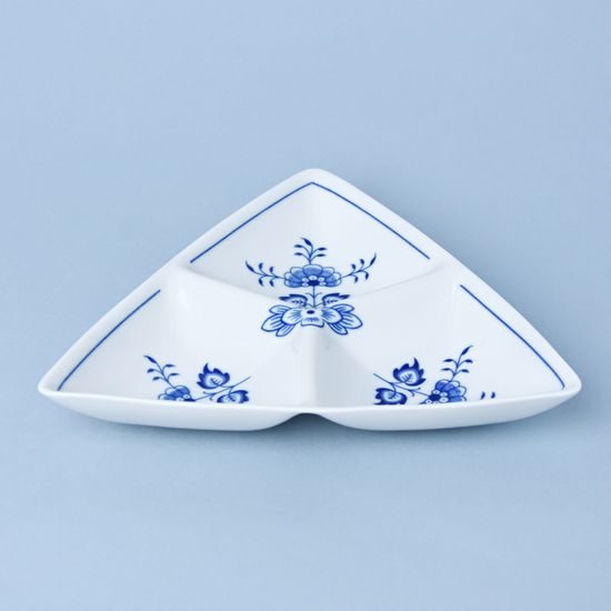 Dish Trina 3-compartament small, 20,5 x 20,5 x 20,5 cm, Original Blue Onion Pattern, QII