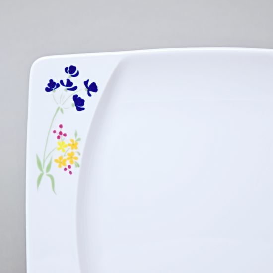 EYE luční kvítí, Talíř dezertní 21 cm, Thun 1794, karlovarský porcelán
