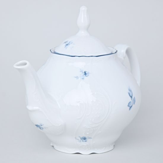 Tea pot 1,2 l, Thun 1794 Carlsbad porcelain, BERNADOTTE blue flower