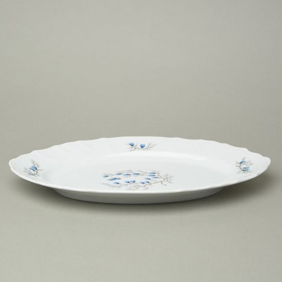 Dish oval 34 cm, Thun 1794, karlovarský porcelán, BERNADOTTE butterflies