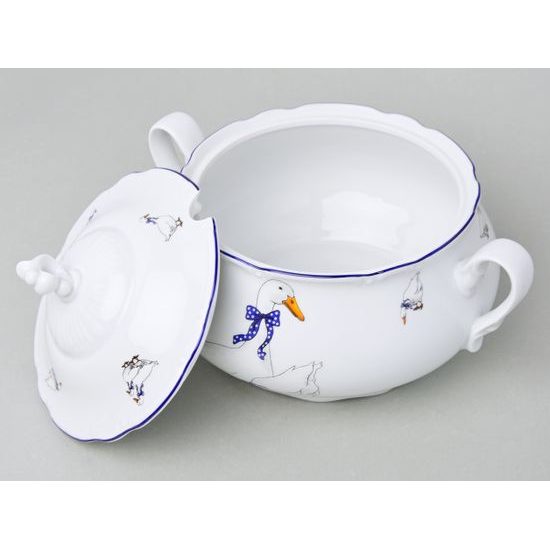 Constance Goose, Soup tureen 2,3 l, Thun 1794, Carlsbad porcelain