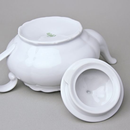 Verona white: Tea pot low 1300 ml, G. Benedikt 1882, bottom sign