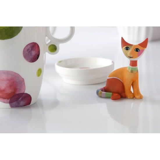 Cat Pablo 7 / 4.5 / 8cm, biscuit china, Cats Goebel R. Wachtmeister