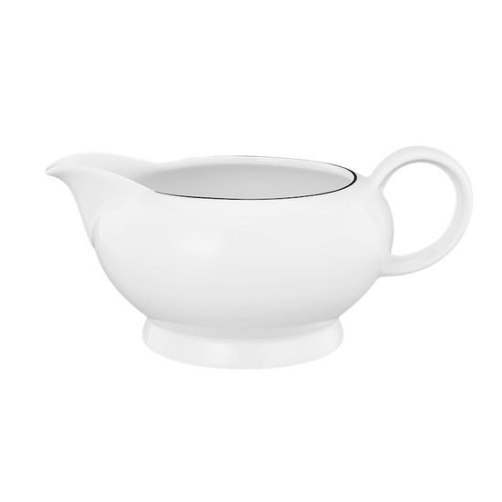 Gravy boat 0,5 l, Lido Black Line, Seltmann Porcelain