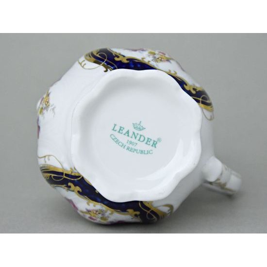 440: Cukřenka 300 ml, Sonáta, kobalt + růže, Leander Loučky (2)