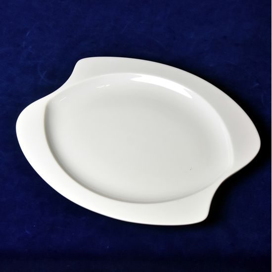 Plate dining 30 cm curved oval, Sketch Basic, Seltmann Porcelain
