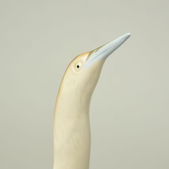 Bukač - pták 19 cm, Luxor, Porcelánové figurky Duchcov
