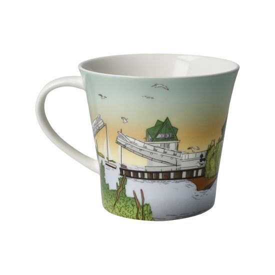 Mug 350 ml Schlei 13 / 10 / 9,5 cm, Scandic home, fine bone china, Goebel