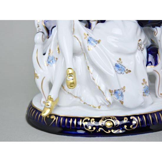 Kanapíčko rokoko 22 x 17,5 x 26 cm, Isis, Porcelánové figurky Duchcov