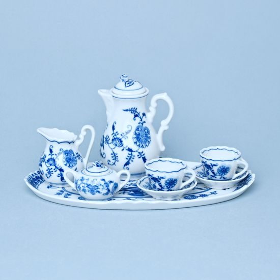 Souprava kávová mini 8 dílná, Cibulák, originální z Dubí