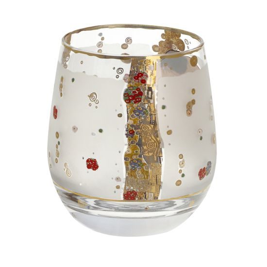 Wind light Gustav Klimt - The Kiss, 8,5 / 8,5 / 9,5 cm, Glass, Goebel