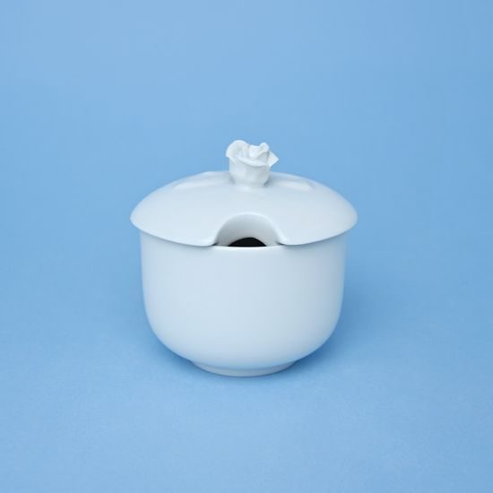 Cukřenka bez oušek s víčkem s výřezem 0,20 l, Bílý porcelán, Český porcelán a.s.