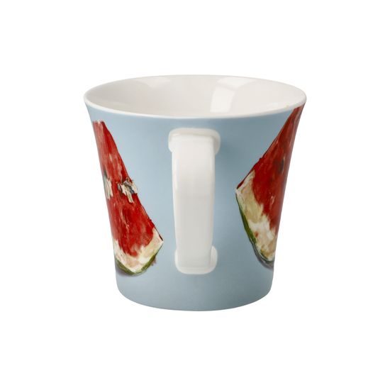 Hrnek 350 ml, Léto je tu 13 / 10 / 9,5 cm, jemný kostní porcelán Daria Rosso, Goebel