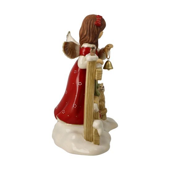 Andílek u zasněžené branky 14 / 8,5 / 17 cm, kamenina, Goebel