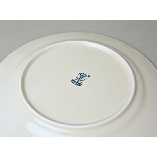 Talíř mělký 26 cm, cibulák ECO červený na ivory, Český porcelán a.s.