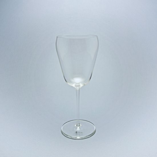 Luxusní designová sklenice na bílé víno 350 ml nižší stopka, Sklárna Květná 1794