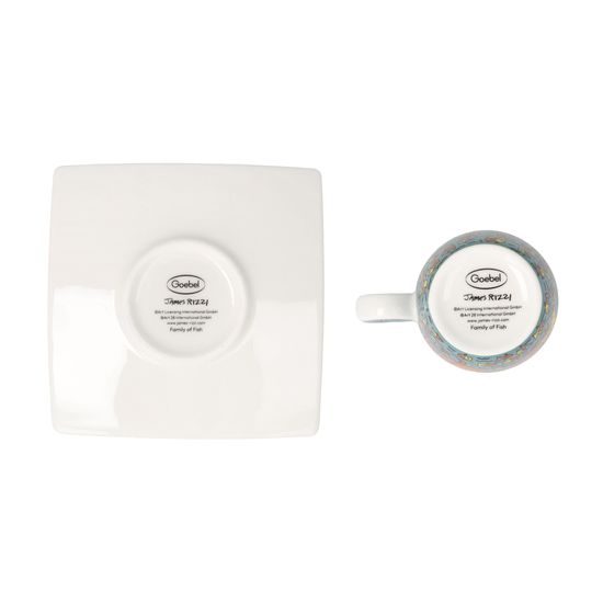 Demitasse Family of Fish 100ml, fine bone china, J. Rizzi, Goebel