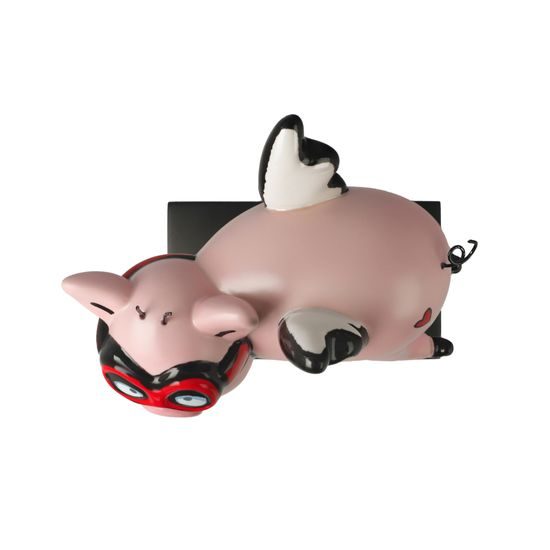 Figurka When Pigs Fly 17 / 9,5 / 29 cm, porcelán, Ed Heck, Goebel