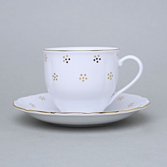 Cup tall 190 ml + saucer 15 cm, Verona Golden Valbella, G. Benedikt