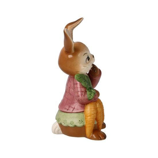 Figurka zaječice s mrkvemi 5 / 5 / 11,5 cm, kamenina, Goebel