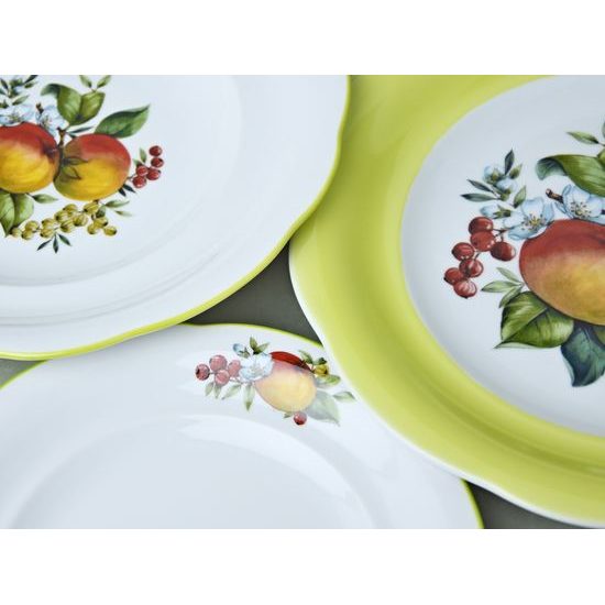 Plate set for 6 persons, Mary-Anne, Apples, Leander Loučky