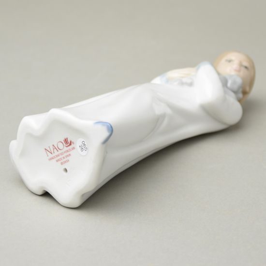 Dívka s pejskem 19,5 cm, NAO porcelánové figurky