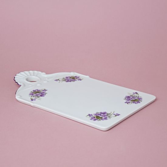 Bread tray 27,5 cm, Violets, Český porcelán a.s.