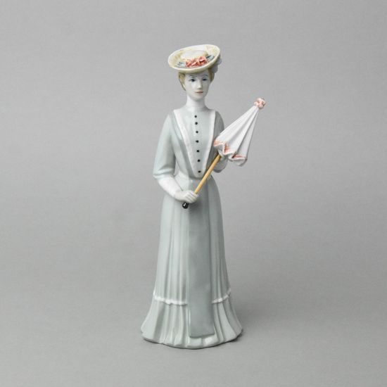 Lady with umbrella 10 x 8,1 x 23,2 cm, Luxor, Royal Dux Bohemia