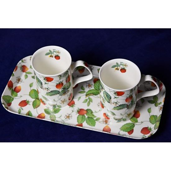 Lesní jahody: Hrnek Lancaster 320 ml, anglický kostní porcelán, Roy Kirkham