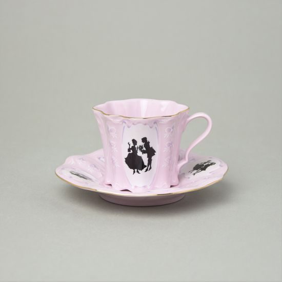 Cup and saucer mocca 0,08 l, Olga 418, Rose China