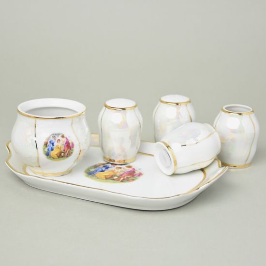 The Three Graces: Complementary set 6 pcs., Thun 1794 Carlsbad porcelain, BERNADOTTE