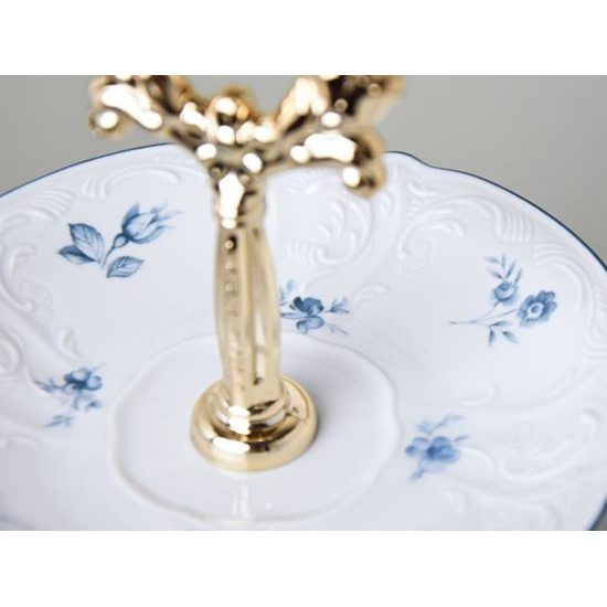 Compartment dish 3 pcs, Thun 1794 Carlsbad porcelain, BERNADOTTE blue flower