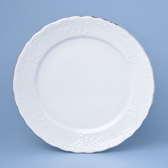 Talíř mělký 26 cm, Opera platinová linka, Český porcelán a.s.