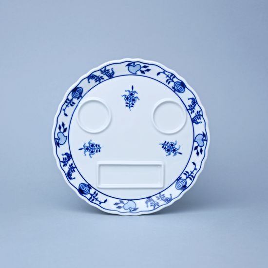 Platter round with hole 21 cm, Original Blue Onion pattern