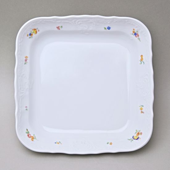 Mísa 25 cm J čtyřhranná, Thun 1794, karlovarský porcelán, BERNADOTTE házenka