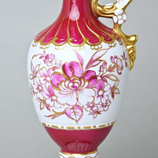 Váza AMFORA jednouchá 30 x 12,5 x 10 cm, Purpur, Vázy Duchcov