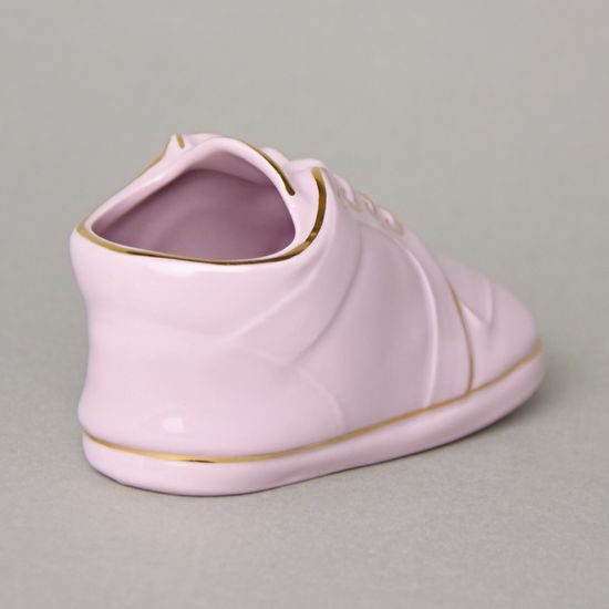 Baby shoe - decoration 10,8 cm, Leander rose china